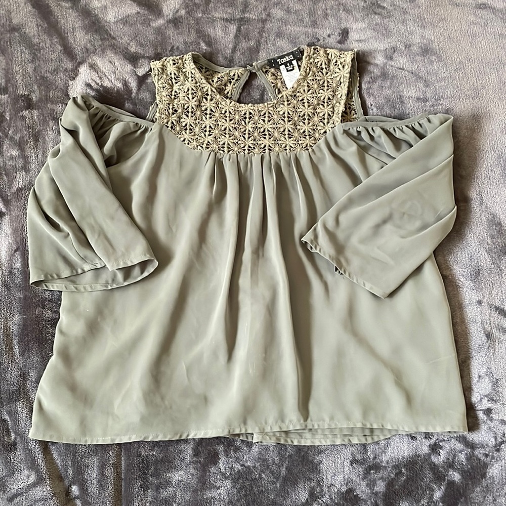 Olive green blouse